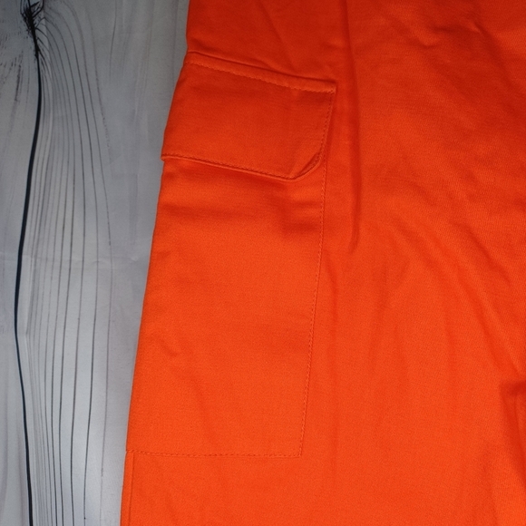 Nasty Gal Collection Women's Orange Cargo Pants - Picture 13 of 14